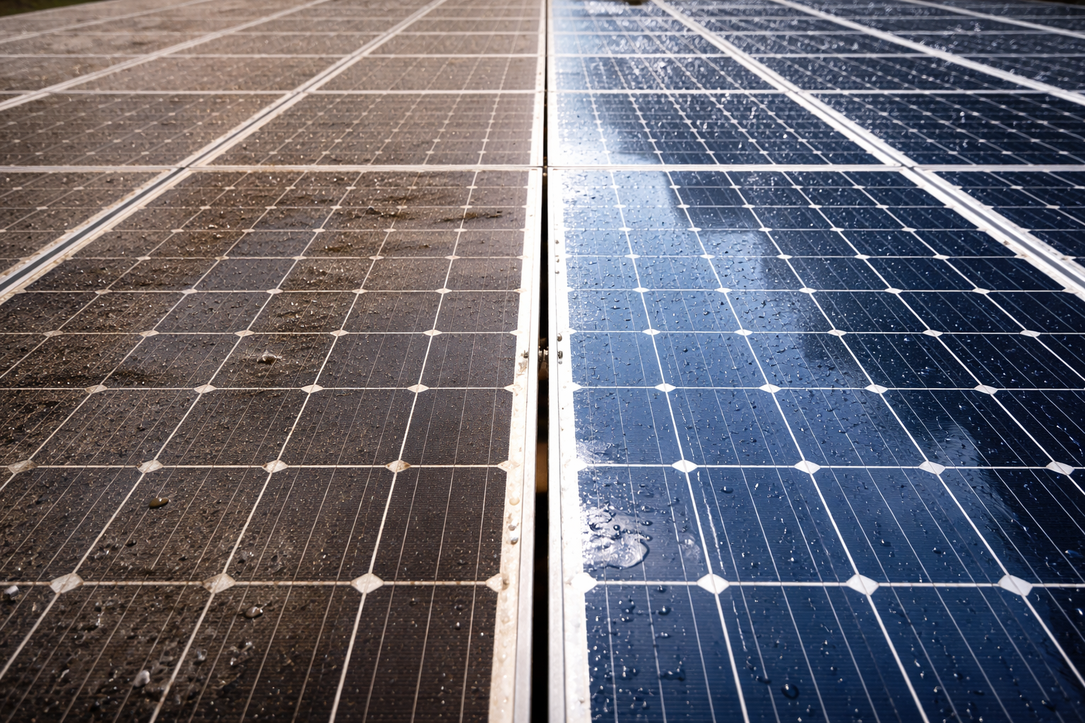 Cleaning and maintenance of photovoltaic panels