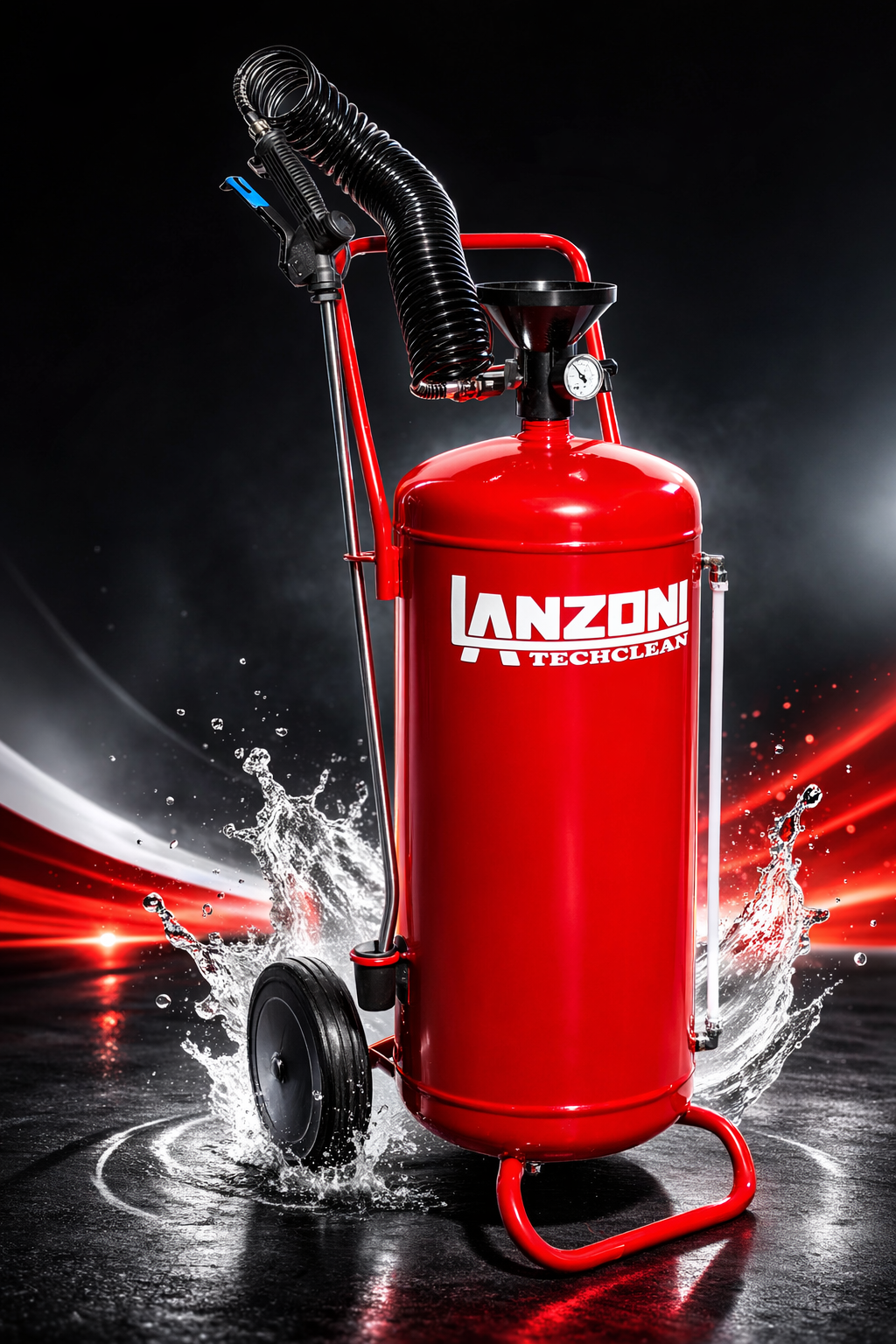 Nebulizzatore verniciato rosso - Lanzoni Techclean