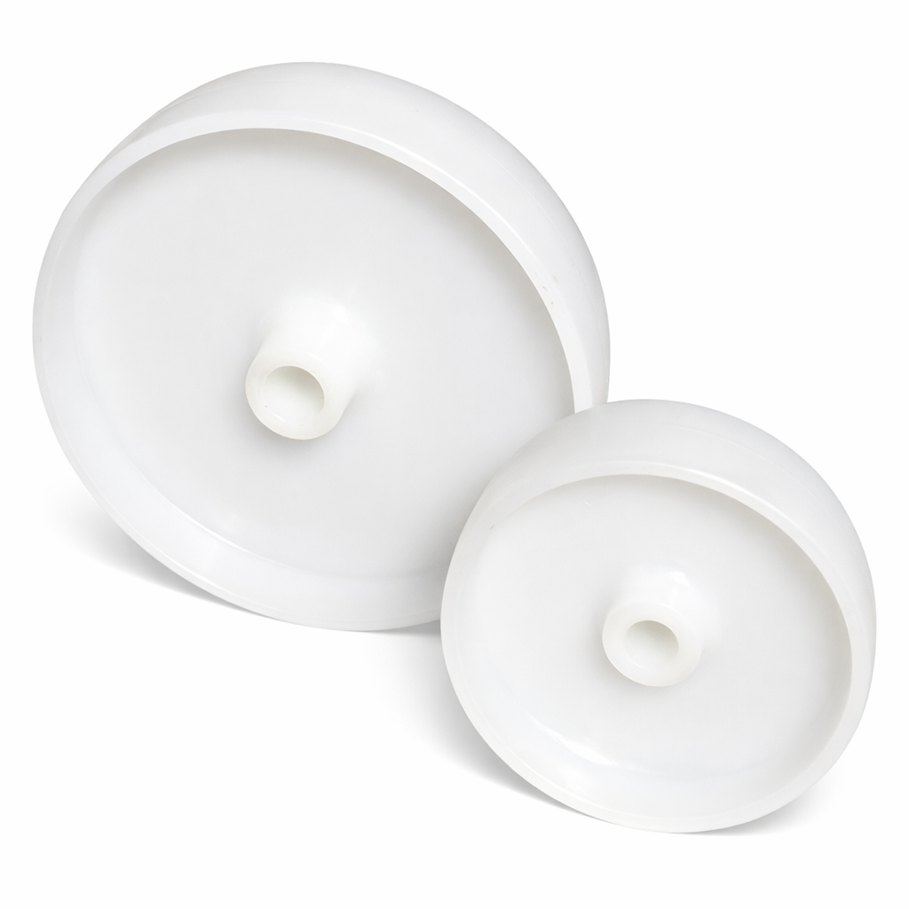 White nylon wheels