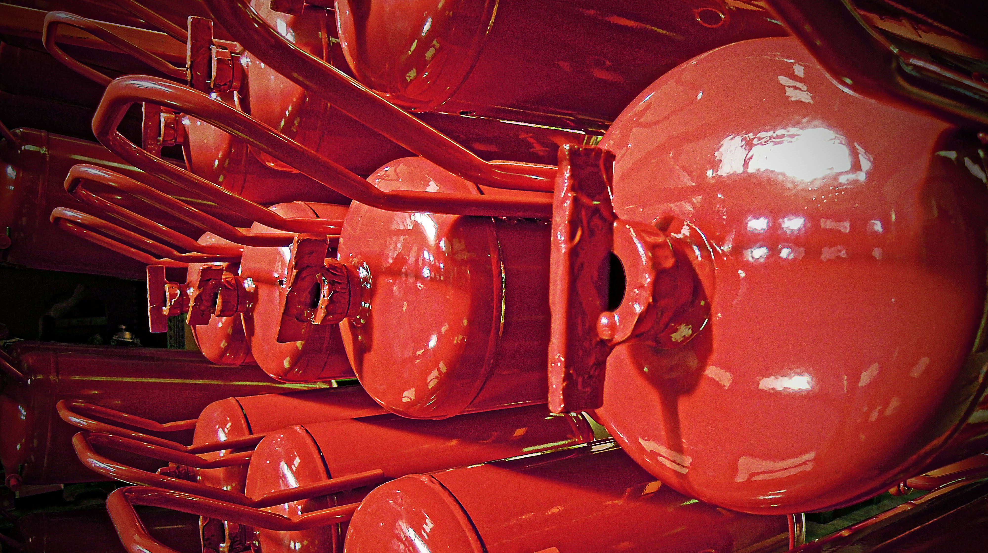 Painted tanks detail